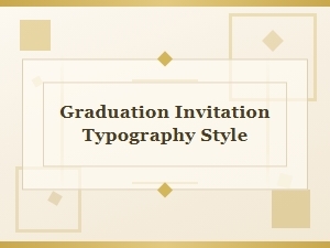 Graduation Invitations in Elegant Typography Styles