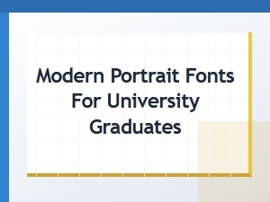 Modern Typography for Graduate Portrait Design